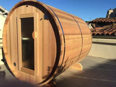 Barrel sauna 
